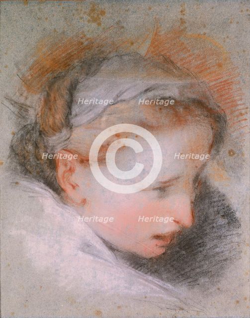 Head of a Woman, 1568-1569. Artist: Barocci, Federigo (1528-1612)