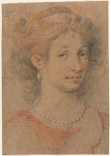 Head of a Woman, 1600s. Creator: Anonymous