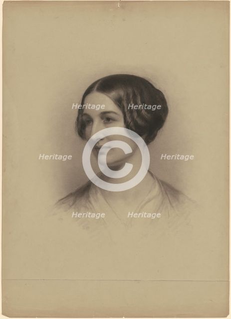 Head of a Woman, 1840-1854. Creator: Seth Wells Cheney.