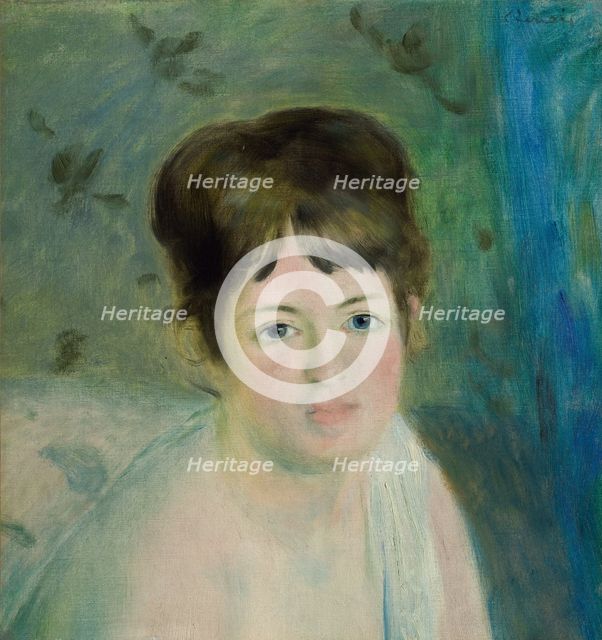 Head of a Woman, 1876. Creator: Pierre-Auguste Renoir.