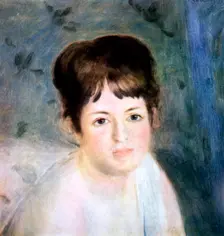 Head of a woman 1876. Artist: Pierre-Auguste Renoir
