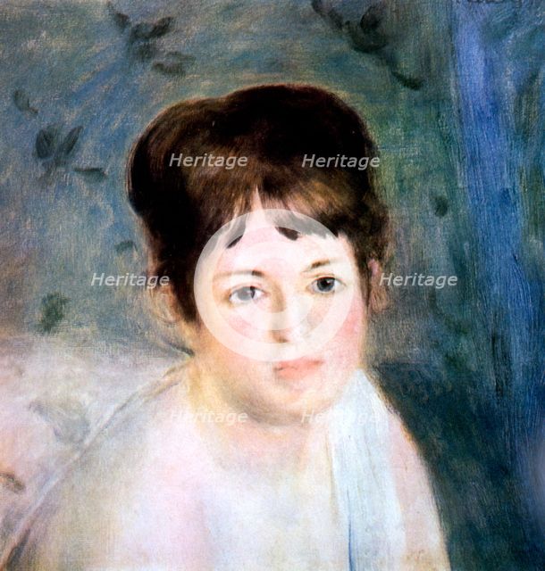 'Head of a woman', 1876. Artist: Pierre-Auguste Renoir