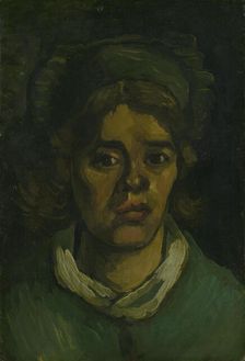 Head of a Woman , 1885. Creator: Gogh, Vincent, van (1853-1890)