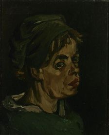 Head of a Woman , 1885. Creator: Gogh, Vincent, van (1853-1890)