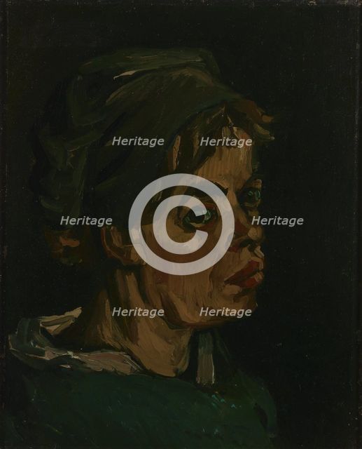 Head of a Woman , 1885. Creator: Gogh, Vincent, van (1853-1890).