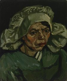 Head of a Woman , 1885. Creator: Gogh, Vincent, van (1853-1890)