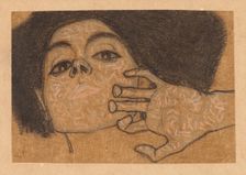 Head of a Woman, 1908. Creator: Egon Schiele