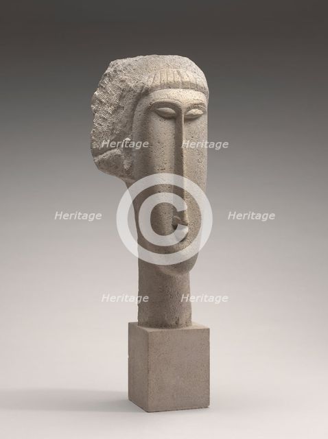Head of a Woman, 1910/1911. Creator: Amadeo Modigliani.