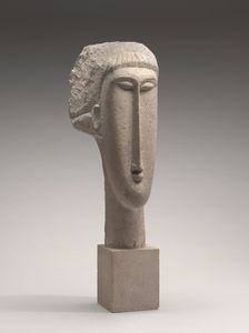 Head of a Woman, 1910/1911. Creator: Amadeo Modigliani