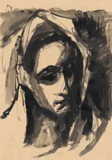 Head of a woman, 1940-1944. Creator: Ján Novák