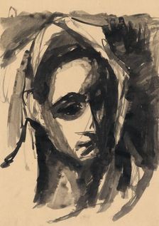 Head of a woman, 1940-1944. Creator: Ján Novák