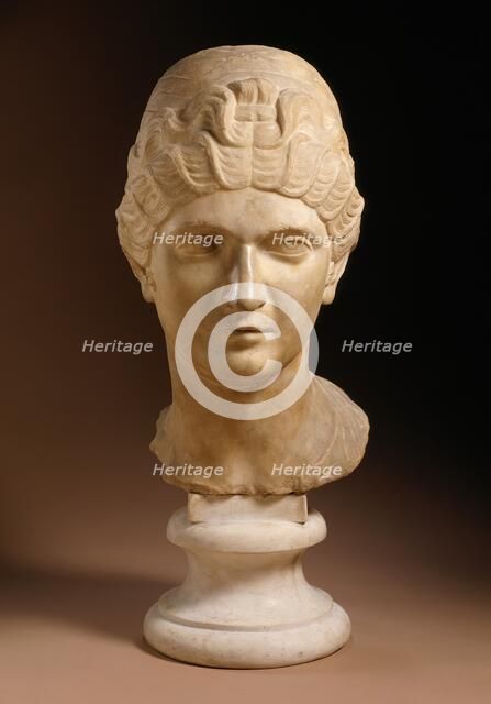 Head of a Woman, 138-161. Creator: Unknown.