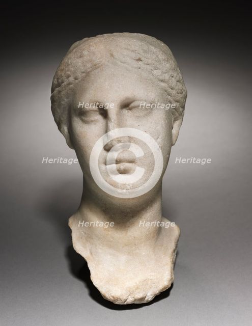 Head of a Woman, 400-200 BC. Creator: Unknown.