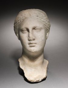 Head of a Woman, 400-200 BC. Creator: Unknown