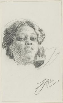Head of a Woman, n.d. Creator: Anders Leonard Zorn