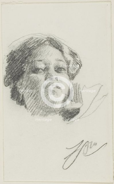 Head of a Woman, n.d. Creator: Anders Leonard Zorn.