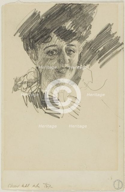 Head of a Woman, n.d. Creator: Anders Leonard Zorn.