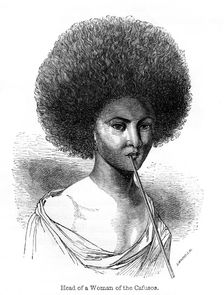 Head of a Woman of the Cafusos 1848.Artist: Ebenezer Landells