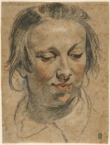 Head of a Woman, about 1635. Creator: Jacob Jordaens I