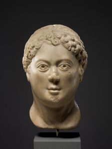 Head of a Woman, Byzantine, 5th century. Creator: Unknown
