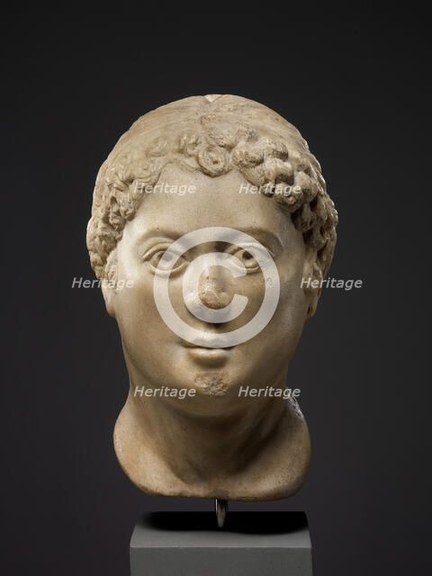 Head of a Woman, Byzantine, 5th century. Creator: Unknown.