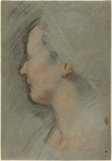 Head of a Woman, c. 1584. Creator: Federico Barocci
