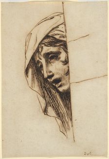Head of a Woman, c. 1780. Creator: Jacques-Louis David