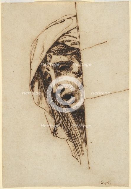 Head of a Woman, c. 1780. Creator: Jacques-Louis David.