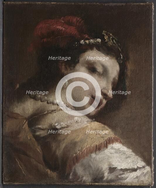 Head of a Woman, c. 1739. Creator: Antonio Guardi (Italian, 1699-1760).