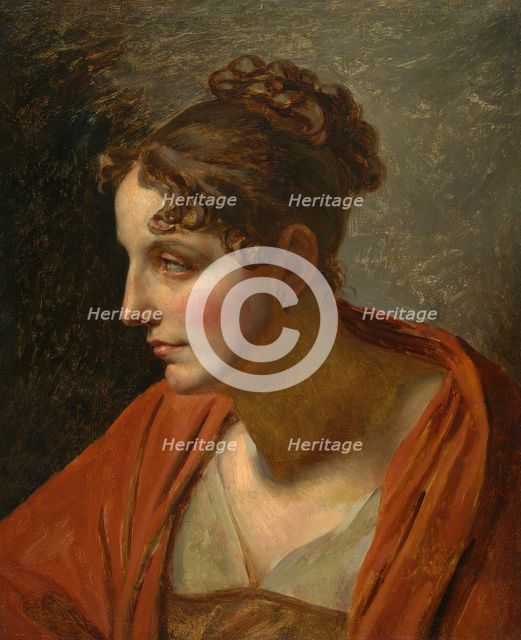 Head of a Woman, c. 1810. Creator: Unknown.