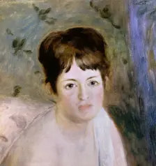 Head of a Woman c1876. Artist: Pierre-Auguste Renoir