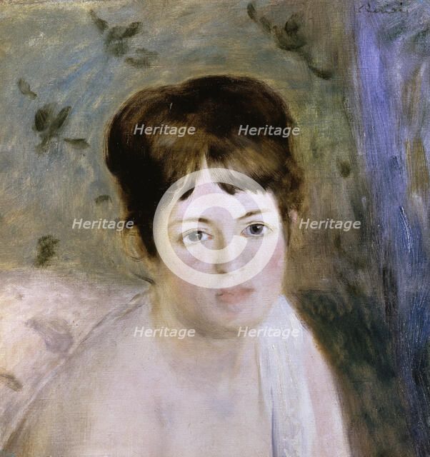 'Head of a Woman', c1876. Artist: Pierre-Auguste Renoir