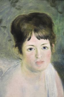 Head of a Woman c1876. Artist: Pierre-Auguste Renoir