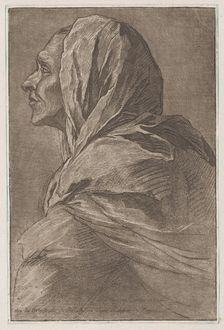 Head of a woman, ca. 1758. Creator: Lambert-Sigisbert Adam