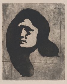 Head of a Woman, ca. 1904. Creator: Eugene Carriere