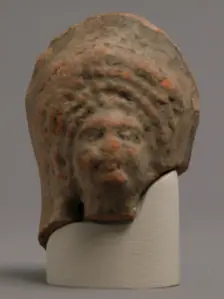 Head of a Woman, Coptic, 4th-7th century. Creator: Unknown