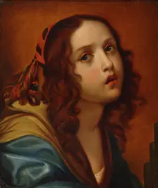 Head of a Woman, copy after Carlo Dolci, 1861. Creator: Karl Emanuel Jansson