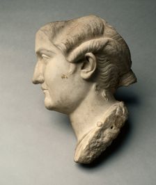 Head of a Woman (fragmentary), 100s. Creator: Unknown