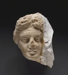 Head of a Woman from a Grave Naiskos, about 340 BC. Creator: Unknown