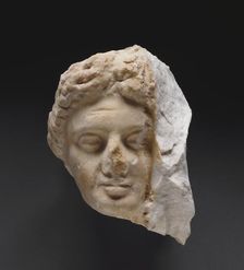 Head of a Woman from a Grave Naiskos, about 340 BC. Creator: Unknown