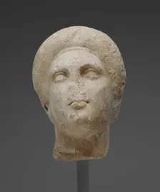 Head of a Woman from a Grave Naiskos, about 340 BC. Creator: Unknown