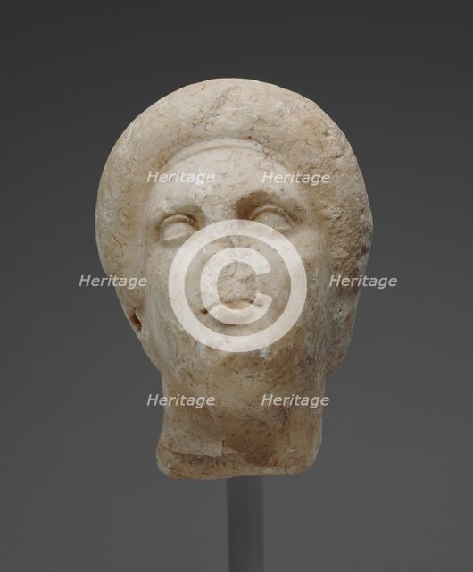 Head of a Woman from a Grave Naiskos, about 340 BC. Creator: Unknown.