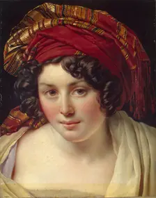 Head of a Woman in a Turban, 1820. Creator: Girodet de Roucy-Trioson