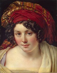 Head of a Woman in a Turban, 1820. Creator: Girodet de Roucy-Trioson