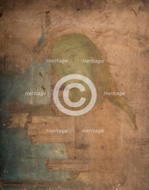 Head of A Woman Superimposed Over Italian Building, 1880-1900. Creator: Louisa Starr.