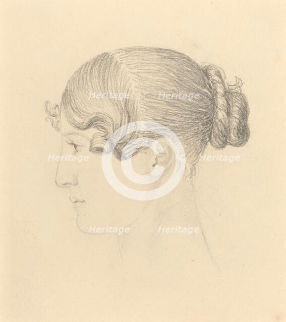 Head of a Woman (Theresa Turner?). Creator: John Flaxman.
