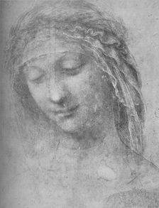 Head of a Woman Three-Quarters to the Left c1480 (1945). Artist: Leonardo da Vinci
