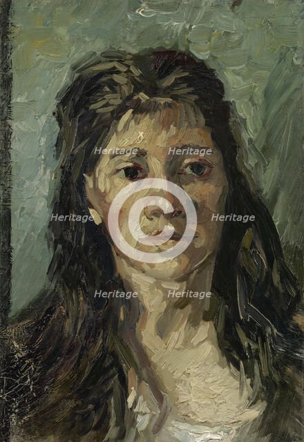 Head of a woman with open hair, 1885. Artist: Gogh, Vincent, van (1853-1890)