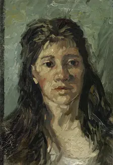 Head of a woman with open hair, 1885. Artist: Gogh, Vincent, van (1853-1890)