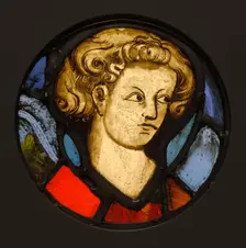 Head of a Young Man, about 1320-1330. Creator: Unknown